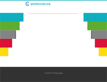 Tablet Screenshot of geneticcode.org